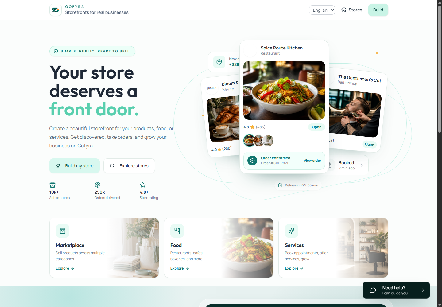 Gofyra: website preview